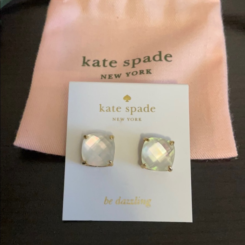 Kate Spade Square Semi-Precious Stone Earrings